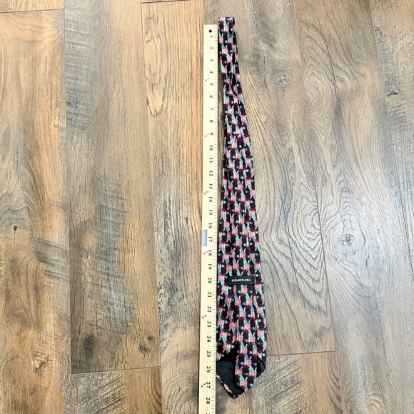 Elizabeth Nell Vintage Italian 100% silk men’s neck tie 80s retro vintage ties - Picture 9 of 9